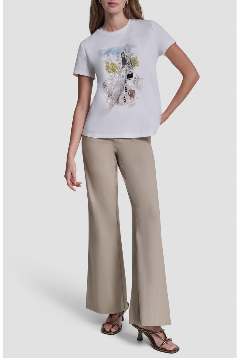 Crystal Embellished Central Park Conversational Graphic T-Shirt, Alternate, color, WHITE