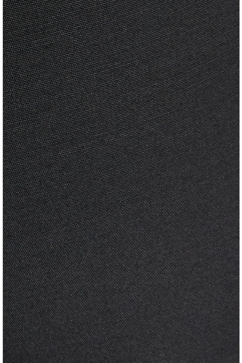 Flat Front Fine Wool & Silk Barathea Dress Pants, Alternate, color, NAA BLACK