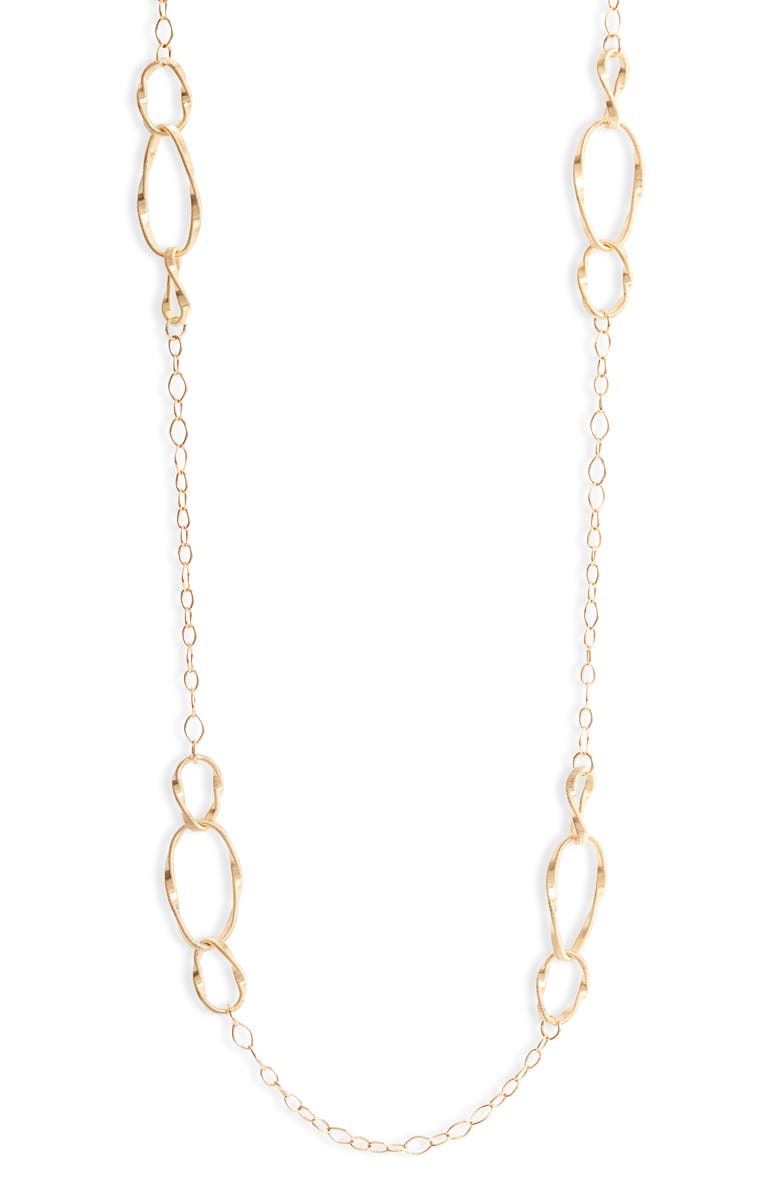 Marco Bicego Marrakech Onde 18K Yellow Gold Link Necklace, Alternate, color, 