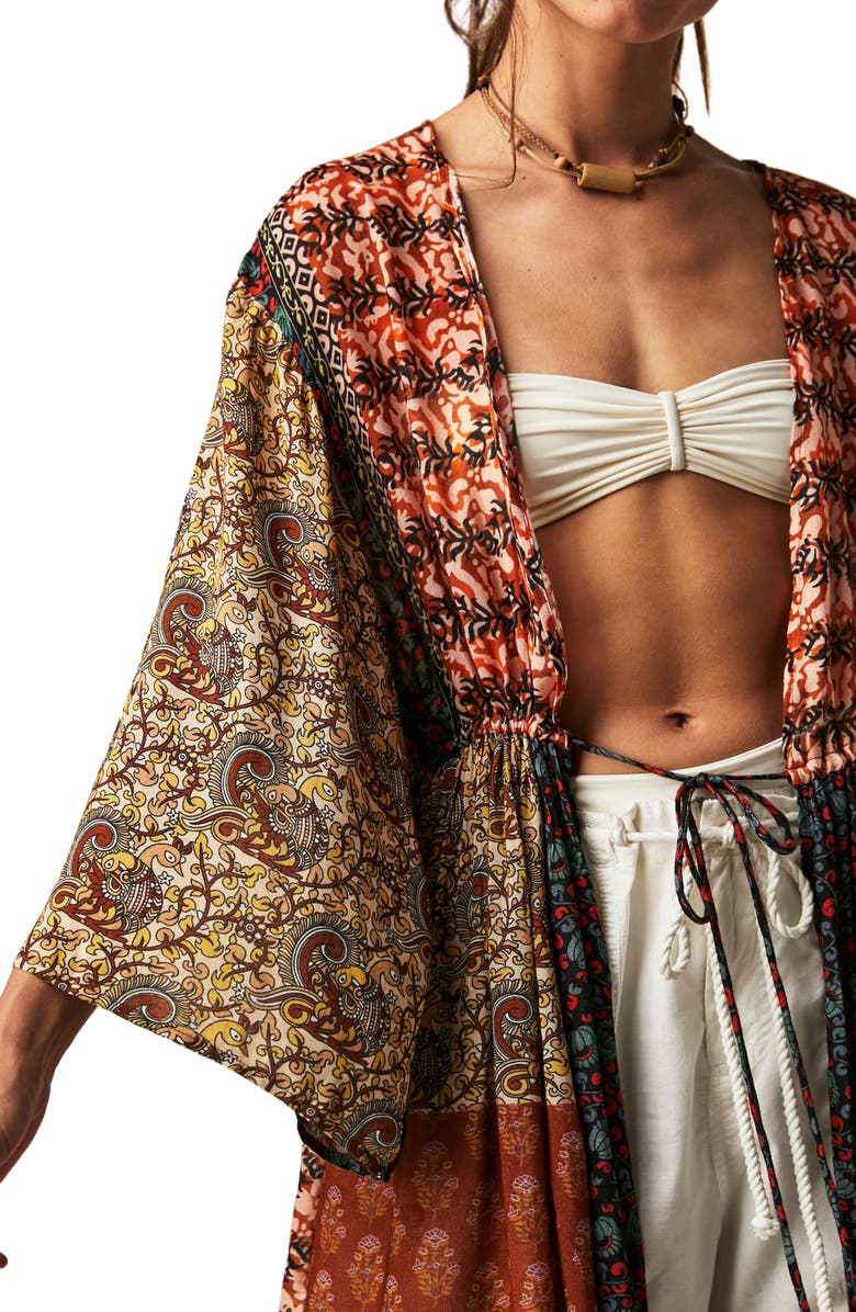 Free People Bombay Mixed Print Maxi Wrap, Alternate, color, 