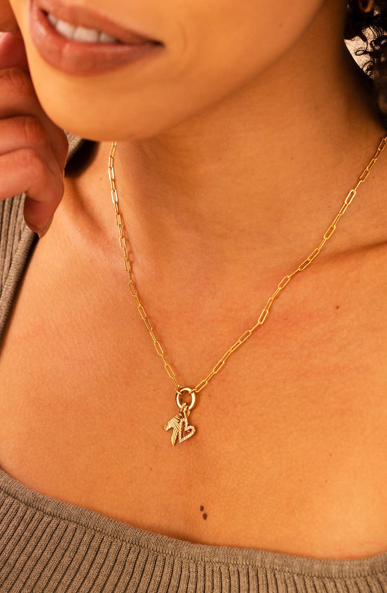 MADE BY MARY Jude Link Lock Necklace, Alternate, color, Gold