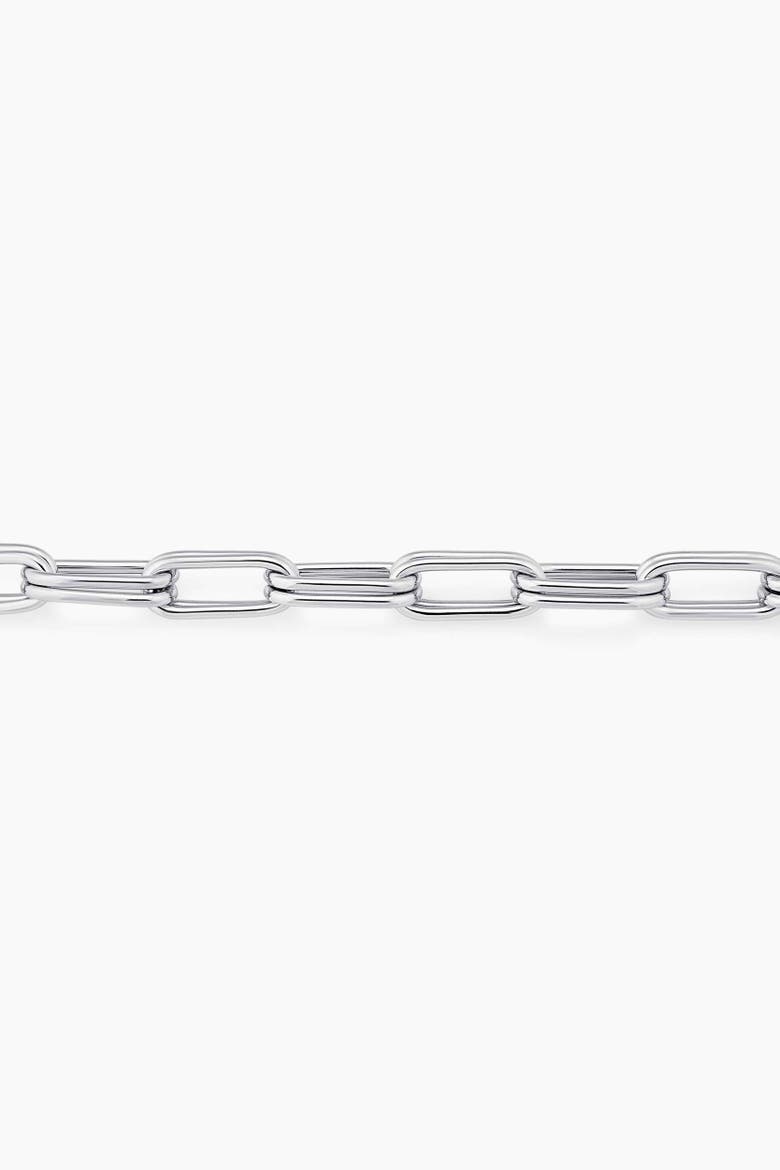 Double It Paperclip Bracelet in Sterling Silver, Alternate, color, Sterling Silver