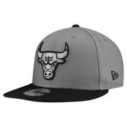 New Era Men's New Era  Gray Chicago Bulls Core Logo Storm Gray Two-Tone 9FIFTY Snapback Hat