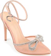 Journee Collection Gracia Crystal Bow Stiletto Pump