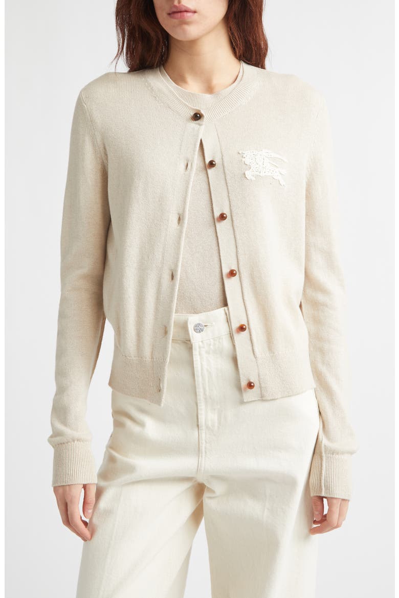 Ravella EKD Wool & Cotton Blend Cardigan, Main, color, EASEL BEIGE