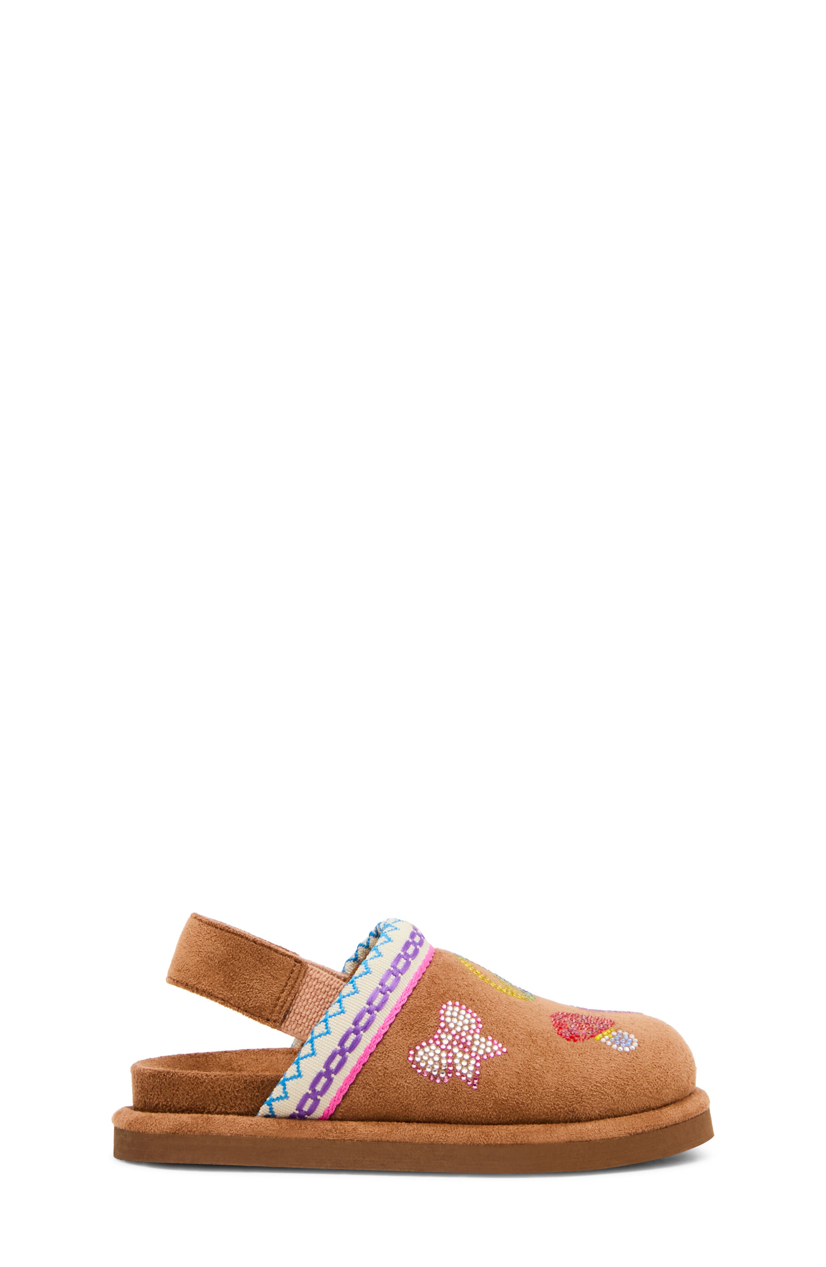 Kids' Tchip Faux Suede Clog, Alternate, color, COGNAC MULTI