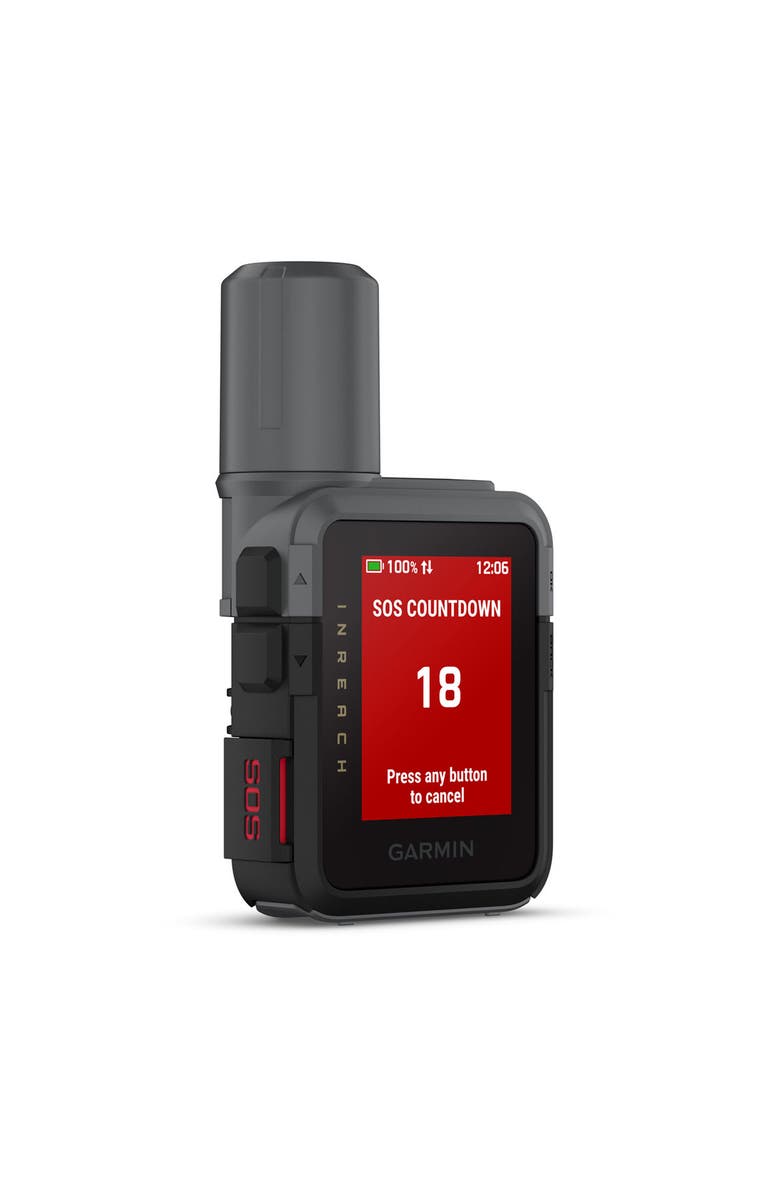 Garmin inReach Mini 3 Compact Satellite Communicator 1.9" Outdoor GPS with Worldwide Maps and Built-In Bluetooth - Black, Alternate, color, Black