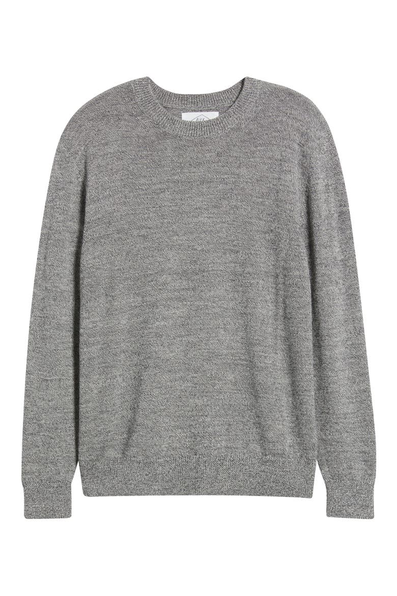 Campo Merino Wool Crewneck Sweater, Alternate, color, WATERFALL