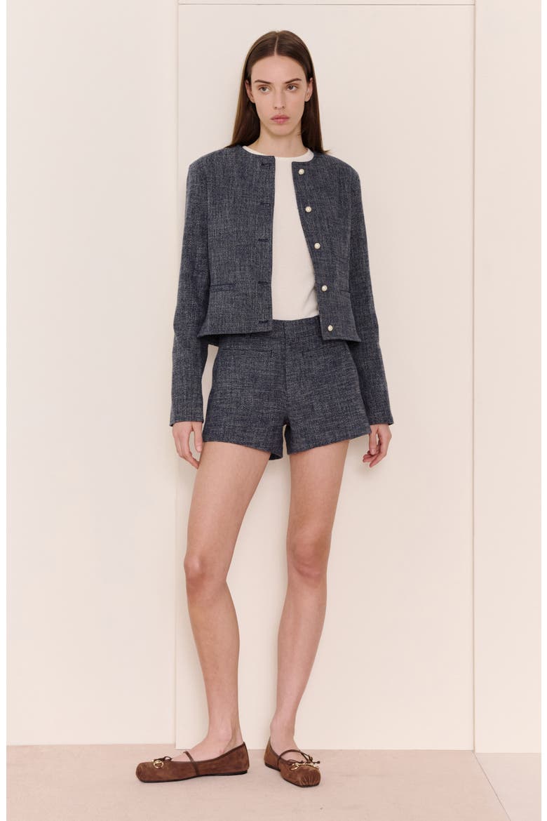 Ceia Crop Cotton & Wool Jacket, Alternate, color, EVERBLUE