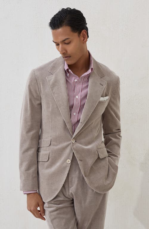 Brunello Cucinelli Corduroy Cavallo Blazer In Brown