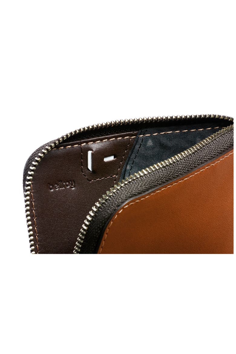 Leather Card Pocket, Alternate, color, CARAMEL