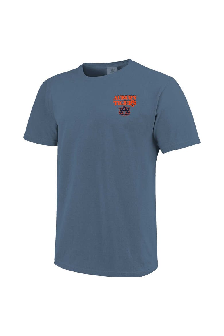 Women's Navy Auburn Tigers Comfort Colors Checkered Mascot T-Shirt, Alternate, color, Navy