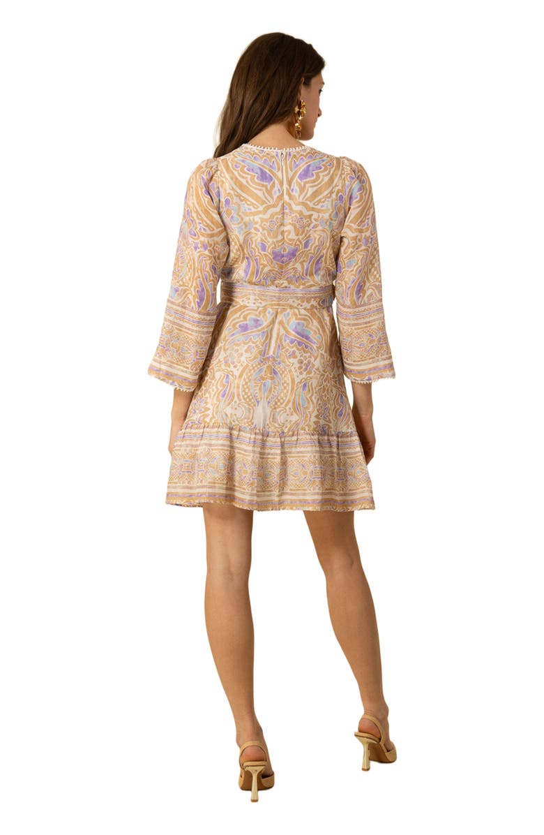 Hale Bob Davina Linen Short Dress, Alternate, color, 