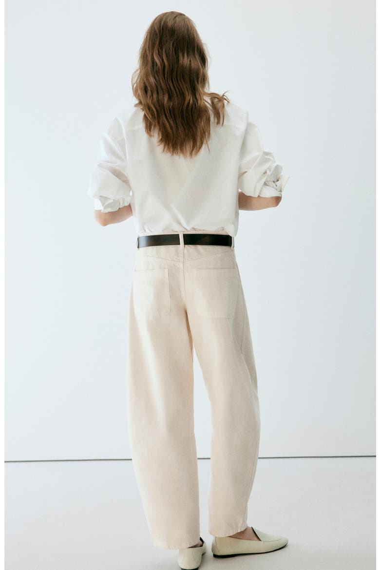 Balloon Leg Jeans, Alternate, color, ECRU