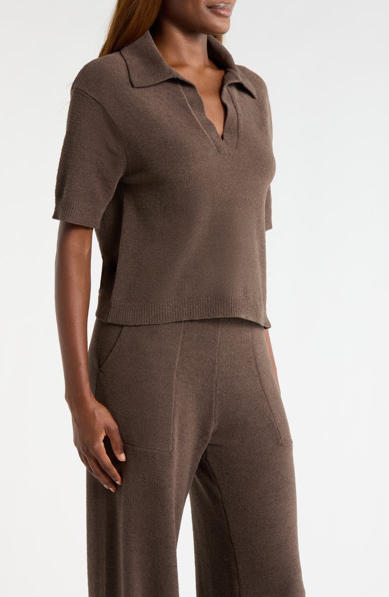 UGG<sup>®</sup> Keslyn Johnny Collar Knit Polo, Alternate, color, Dense Smoke