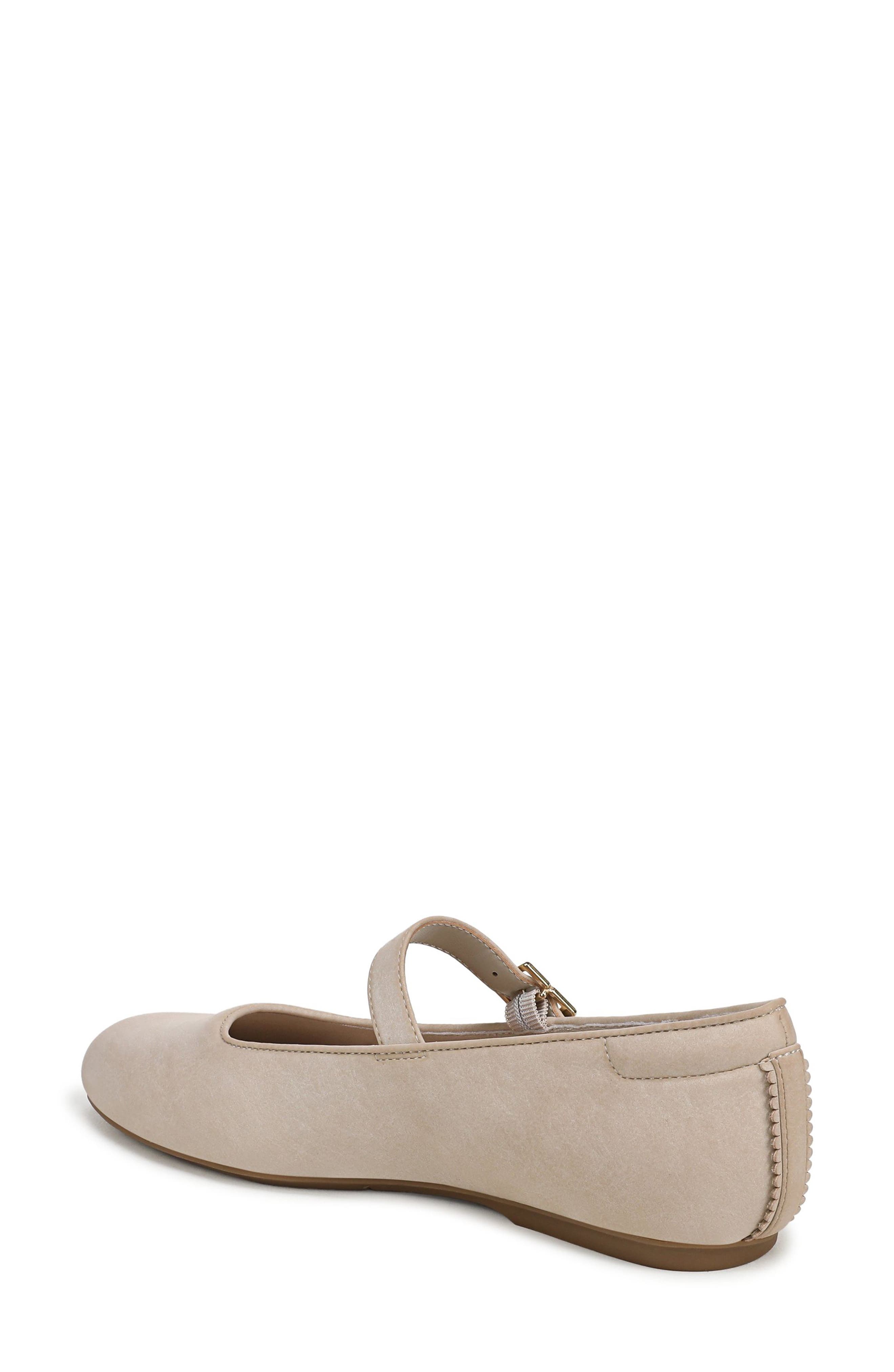 Wexley Mary Jane Ballet Flat, Alternate, color, CHALK BEIGE FAUX LEATHER