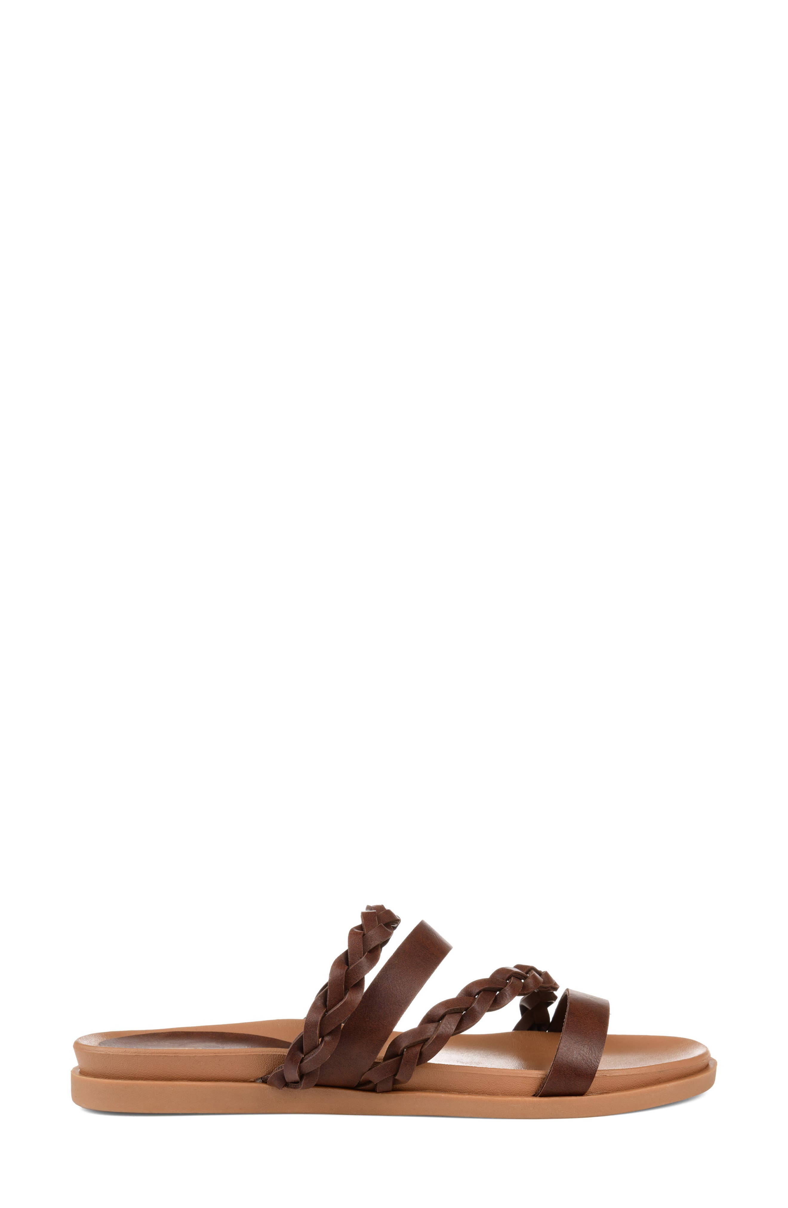 Colette Slide Sandal, Alternate, color, BROWN