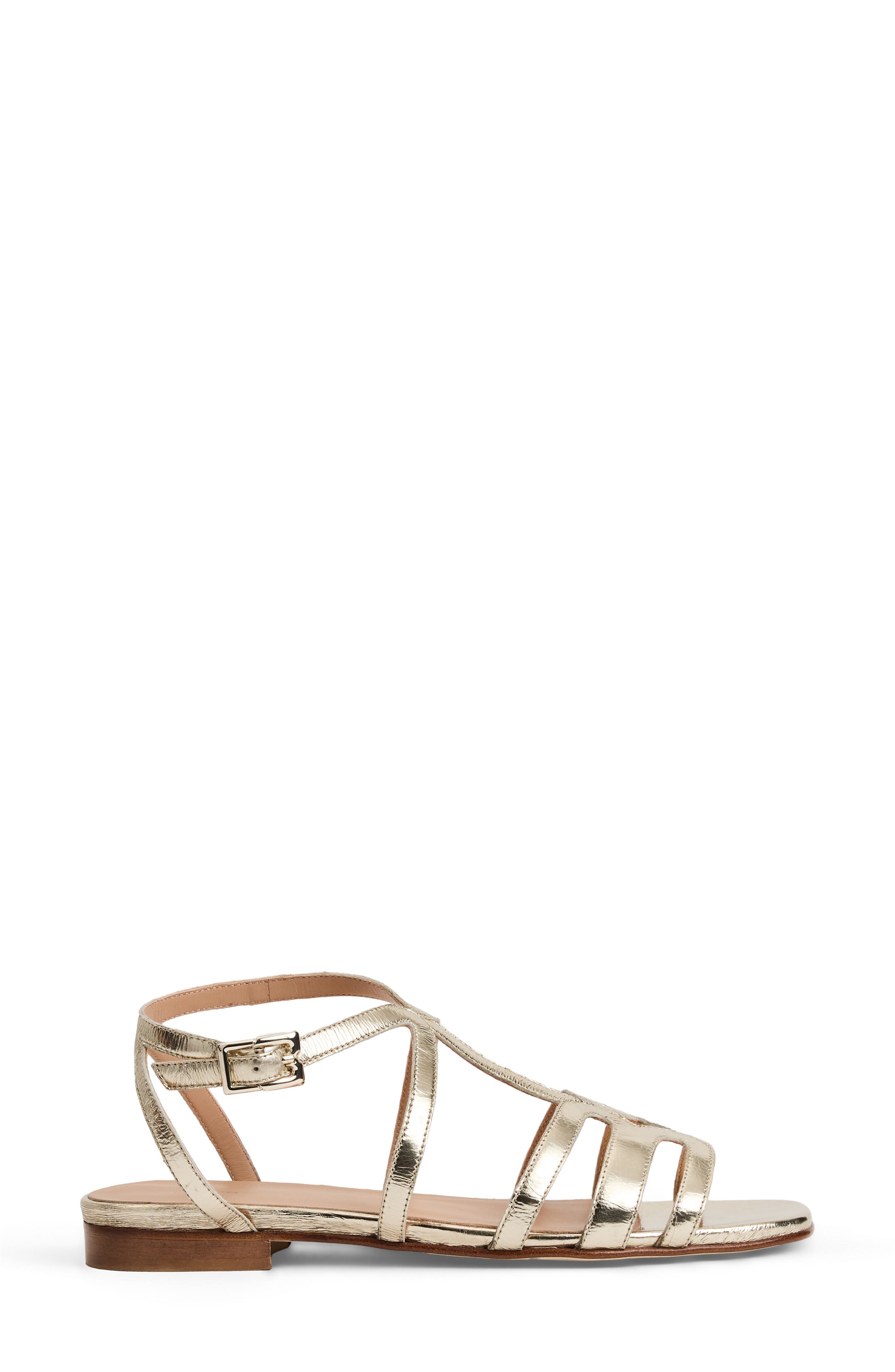 Fiore Ankle Strap Sandal, Alternate, color, PLATINO