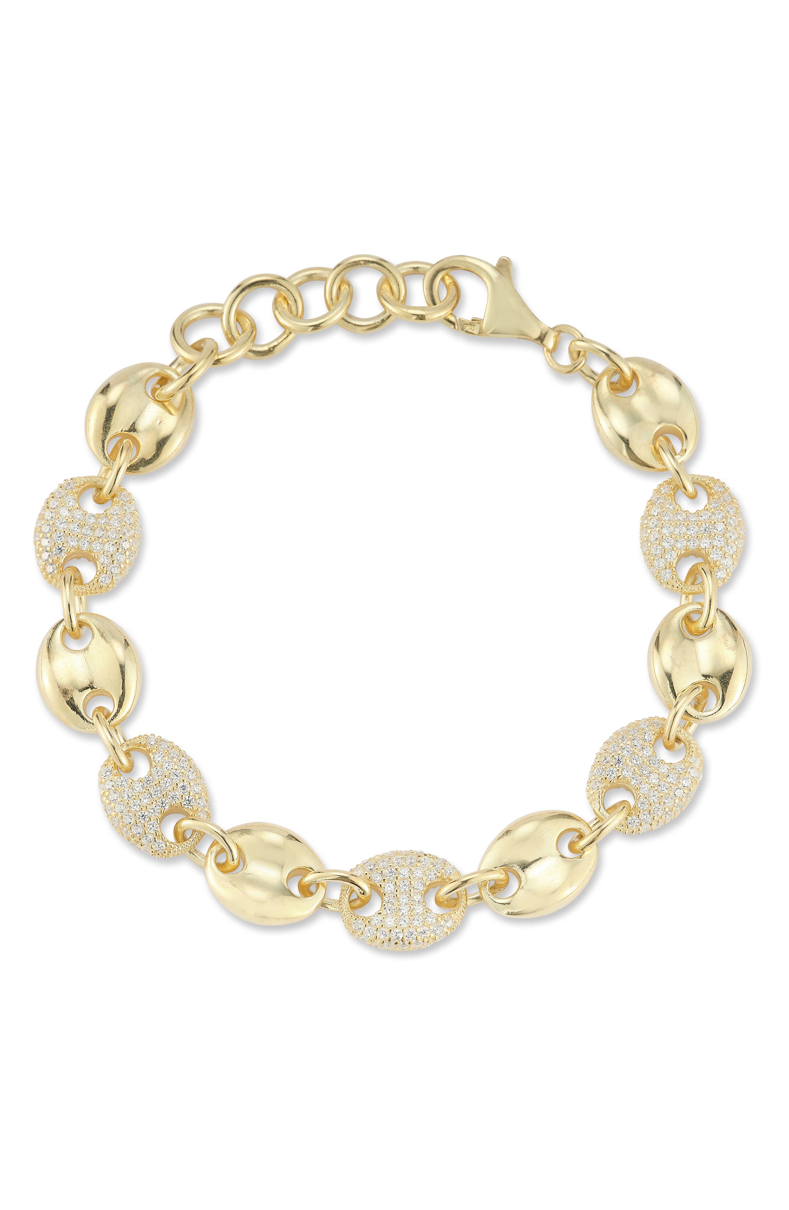 Puffed Mariner Link Bracelet