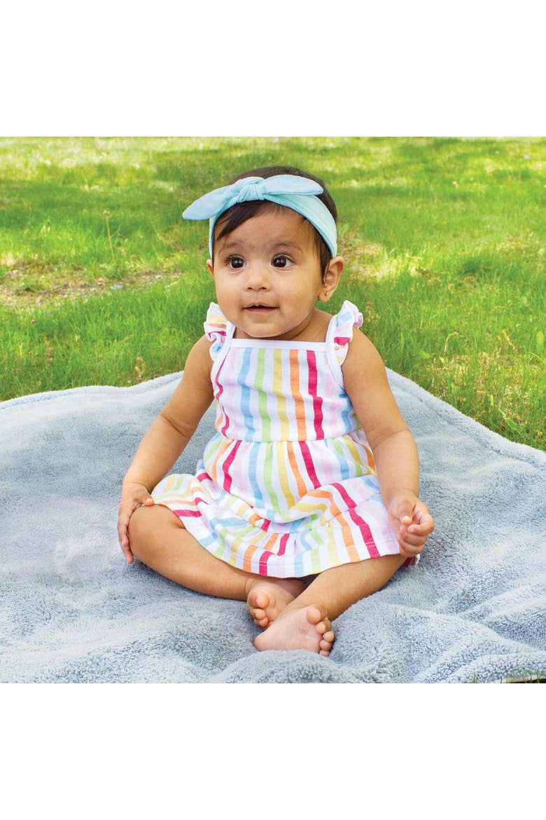 2Pk Dress Set(Toddler, Little Kid & Big Kid), Alternate, color, Rainbow Stripe