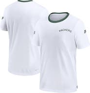 Nike Men's Nike White Green Bay Packers Sideline Coaches Alternate Performance T-Shirt