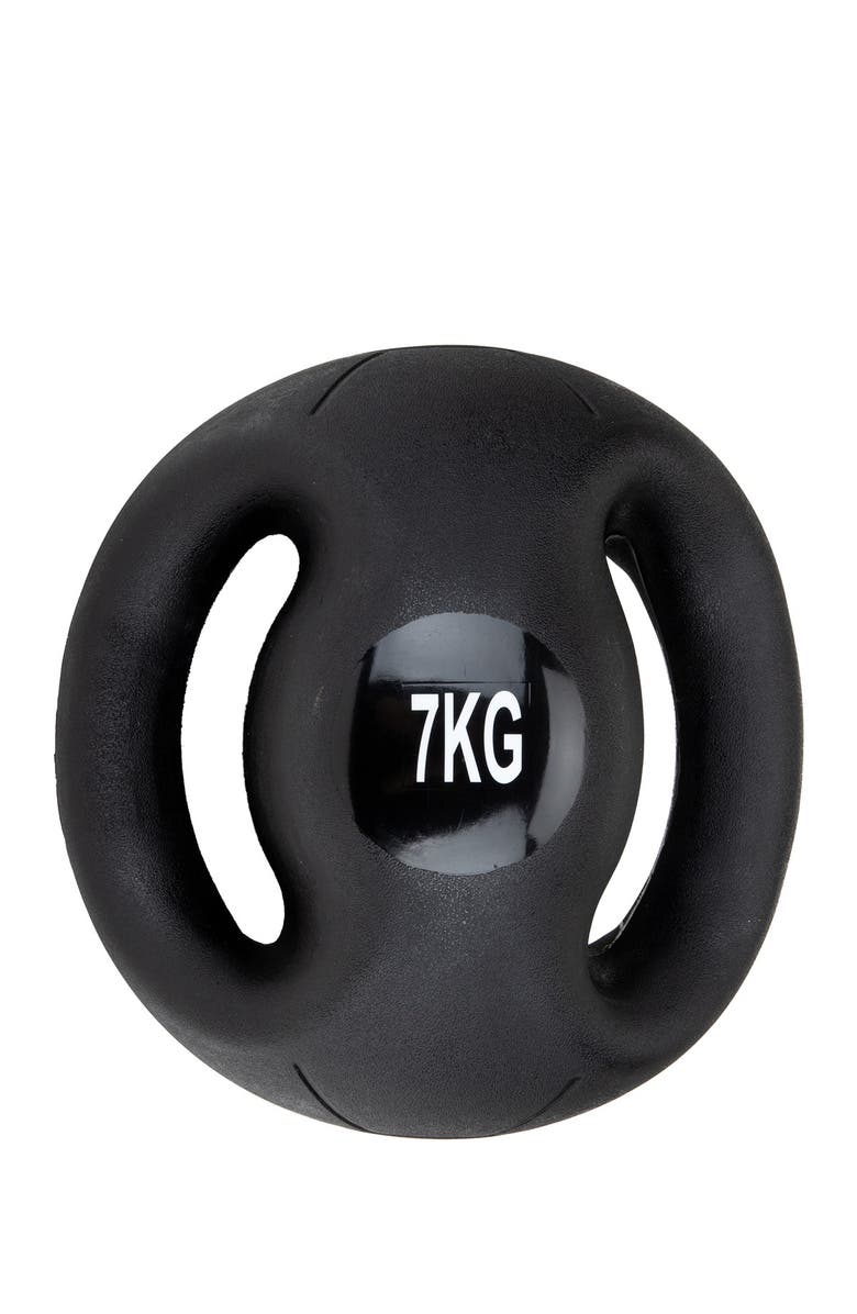 MIND READER Medicine Ball with Handles - 15.4 lb, Alternate, color, 