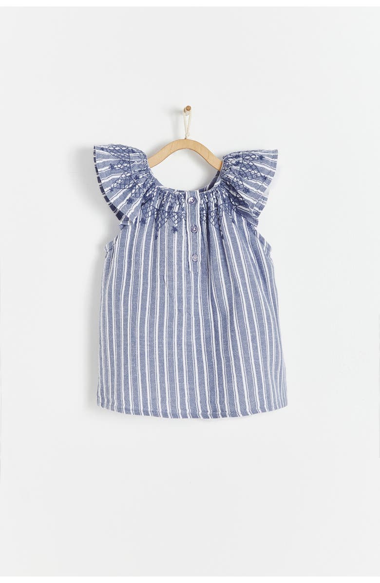 Babycottons Premium Cotton Rani Dress for Infant, Alternate, color, Blue