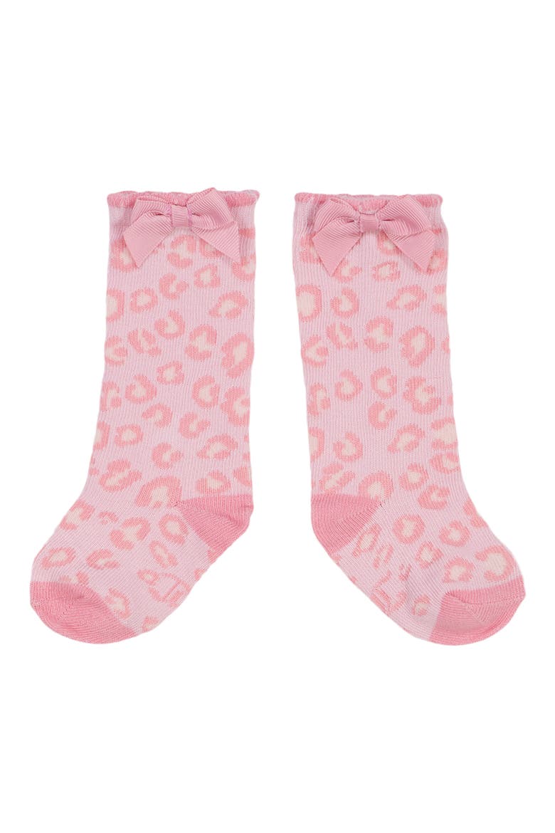 Kids' Hooded Velour Bodysuit & Socks Set, Alternate, color, PINK