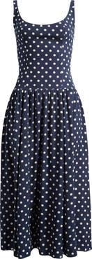 Reformation Bellarose Polka Dot Dress