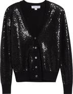 Michael Kors Collection Sequin Embellished Cashmere Cardigan