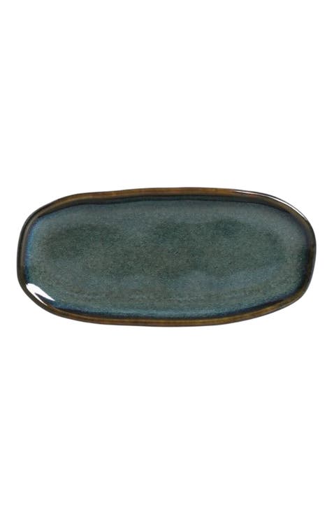 Shallow Organic Oval Platter Mini Set of 4