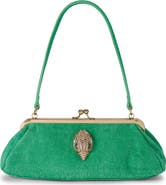 Kurt Geiger London Kensington Croc Embossed Leather Frame Bag