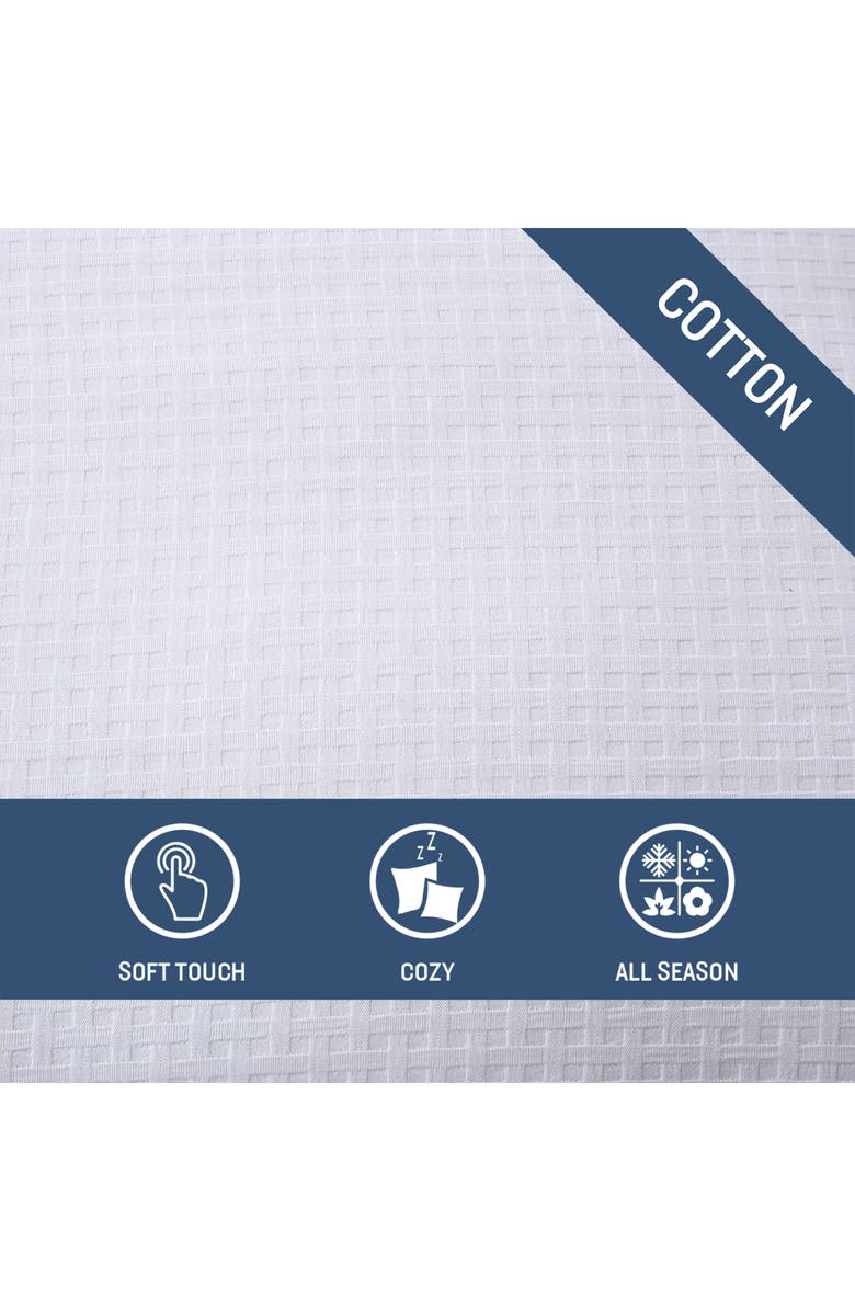 Tommy Bahama Basketweave Cotton Duvet Cover & Sham Set, Alternate, color, White