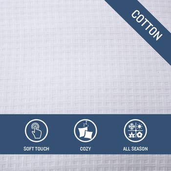 Basketweave Cotton Duvet Cover & Sham Set