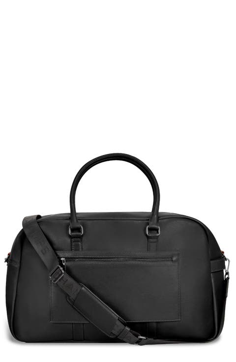 Onyx Leather Duffle Bag