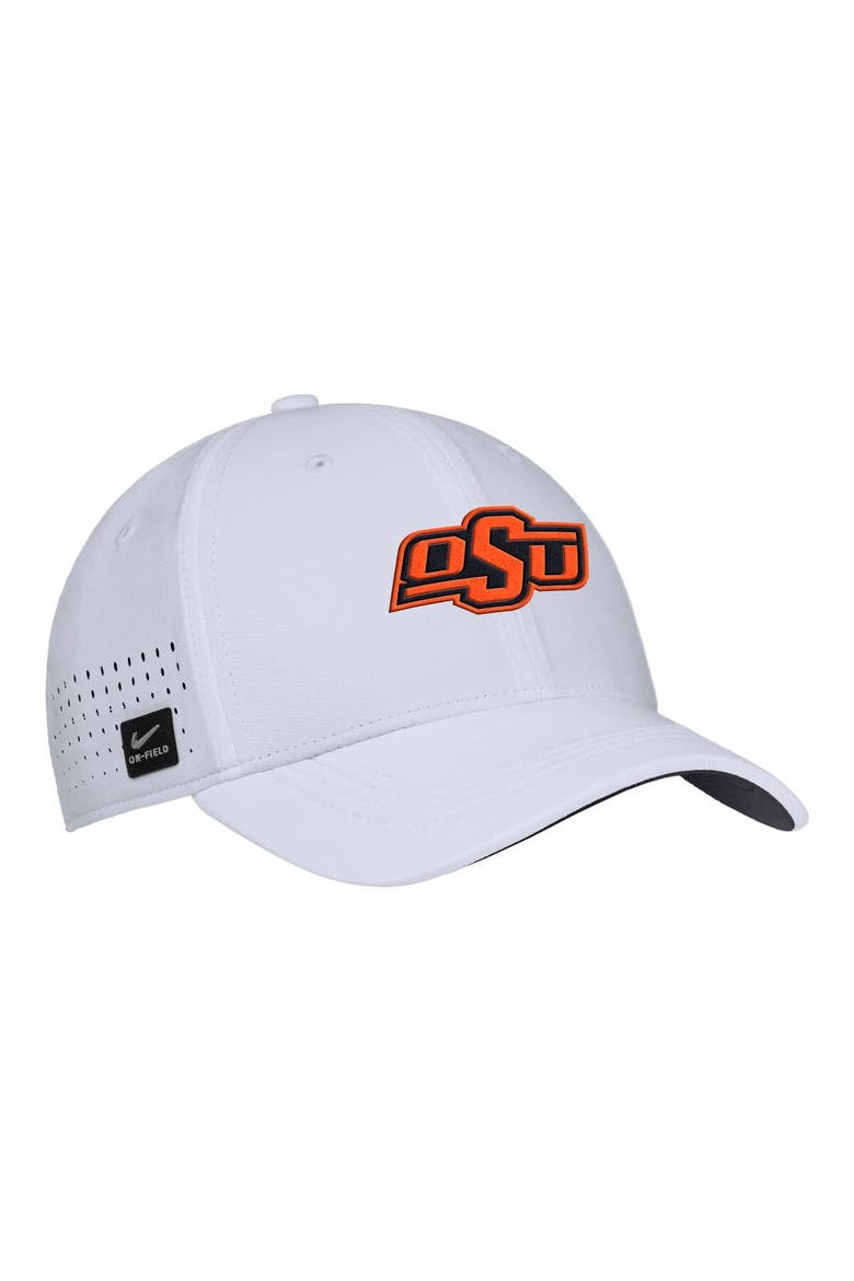 Men's Nike White Oklahoma State Cowboys 2025 On-Field Performance Flex Hat, Main, color, White