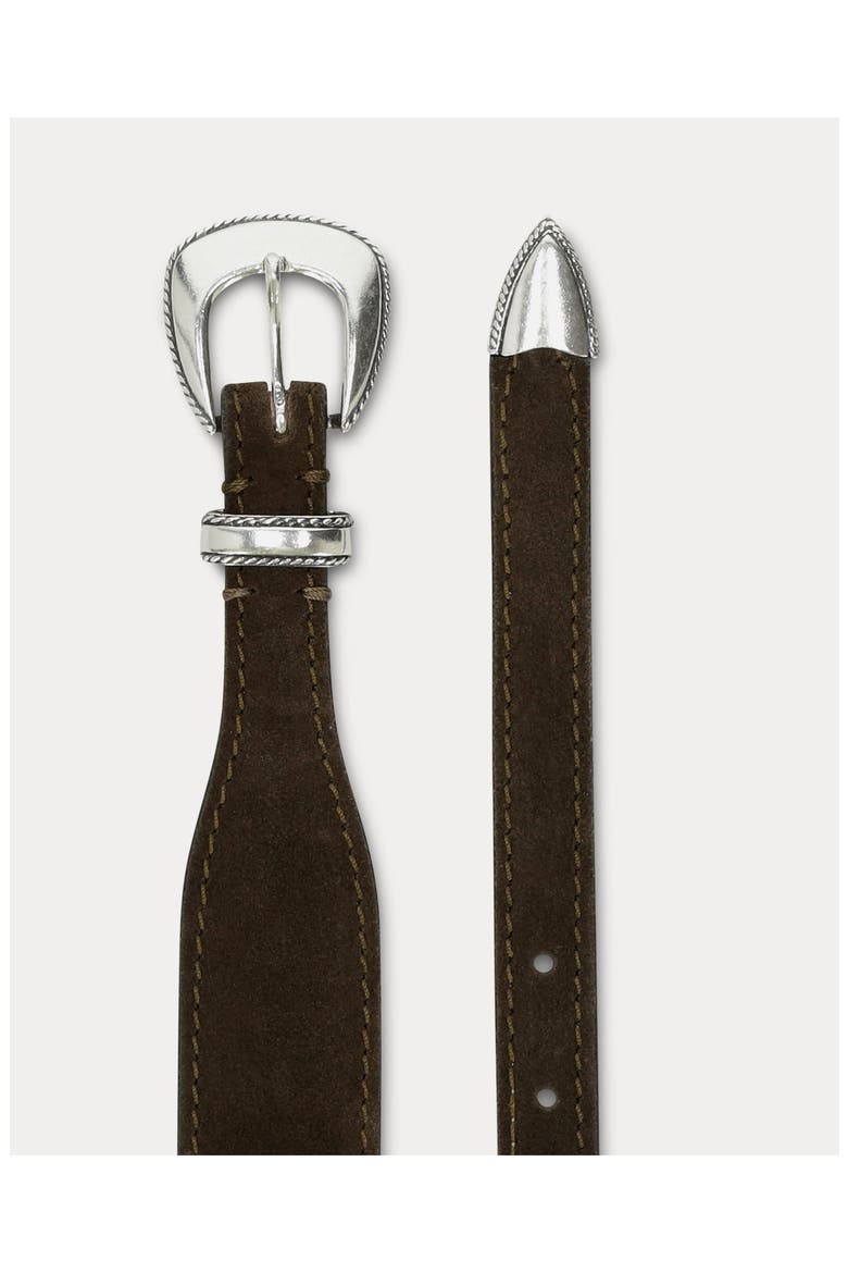 Arizona Silver Buckle Belt, Alternate, color, Brown