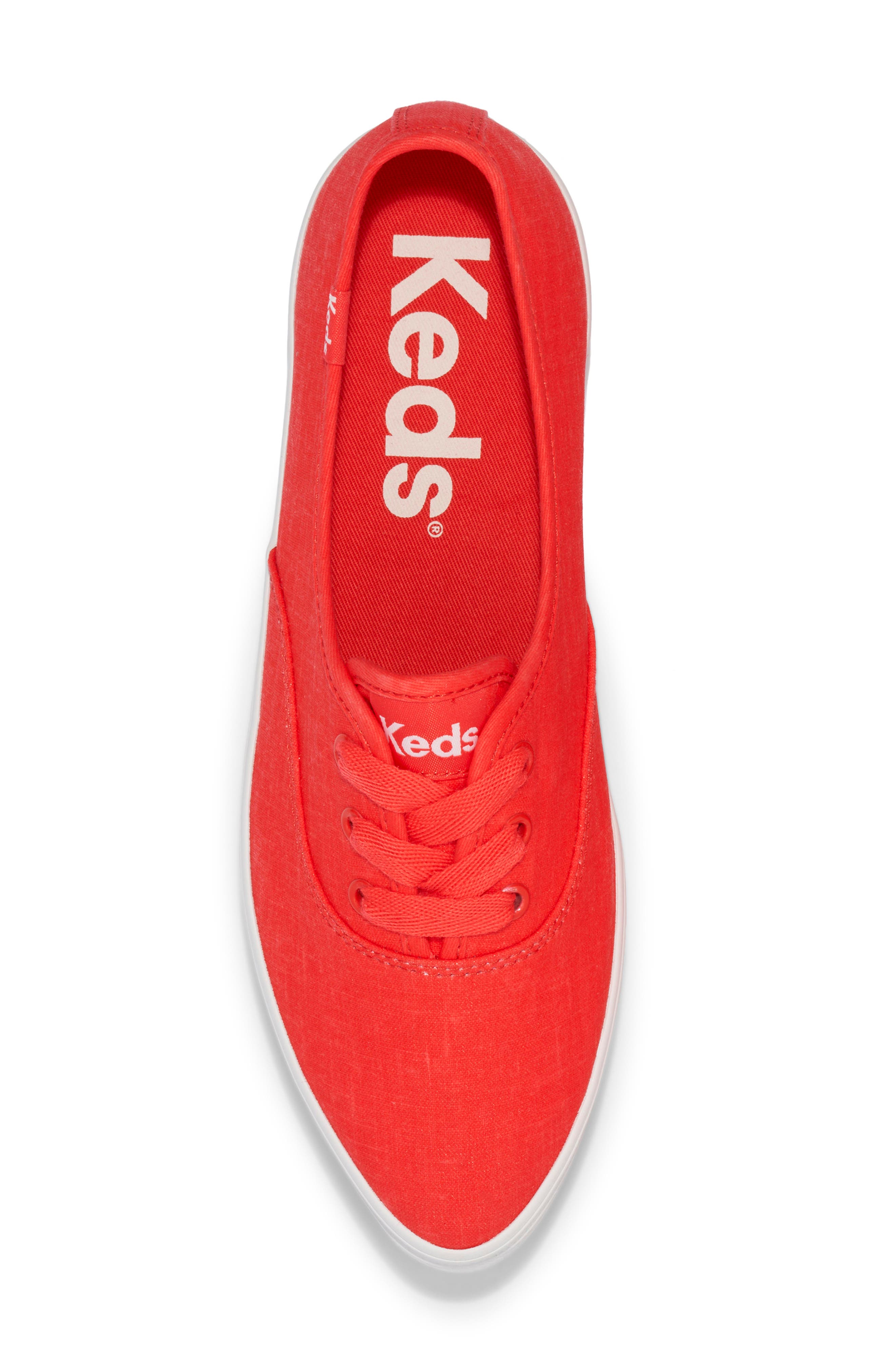Keds<sup>®</sup> Point Linen Platform Sneaker, Alternate, color, 