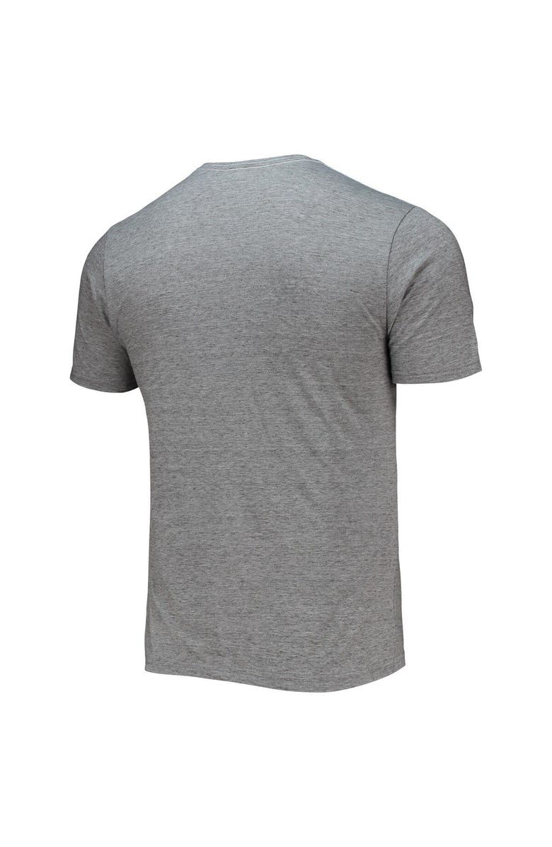 LEAGUE COLLEGIATE WEAR Men's League Collegiate Wear Heathered Gray Clemson Tigers Upperclassman Reclaim Recycled Jersey T-Shirt, Alternate, color,