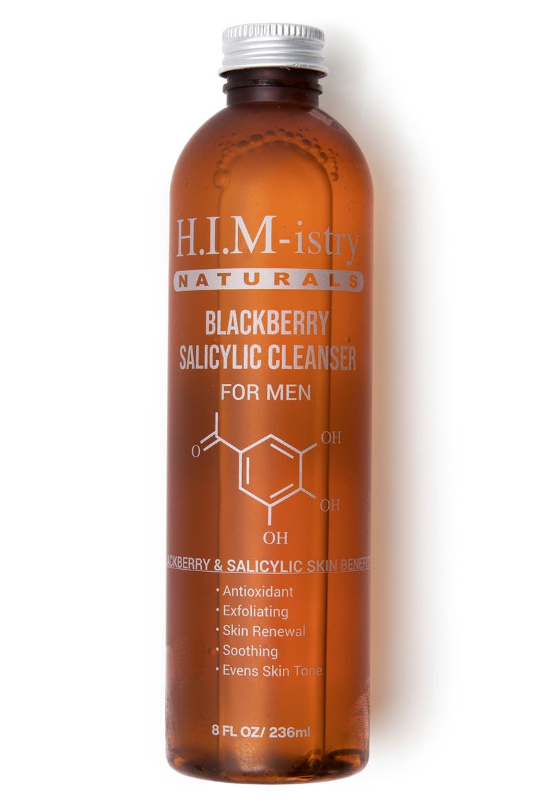 H.I.M.-istry Naturals Blackberry Salicylic Cleanser, Main, color, NO COLOR