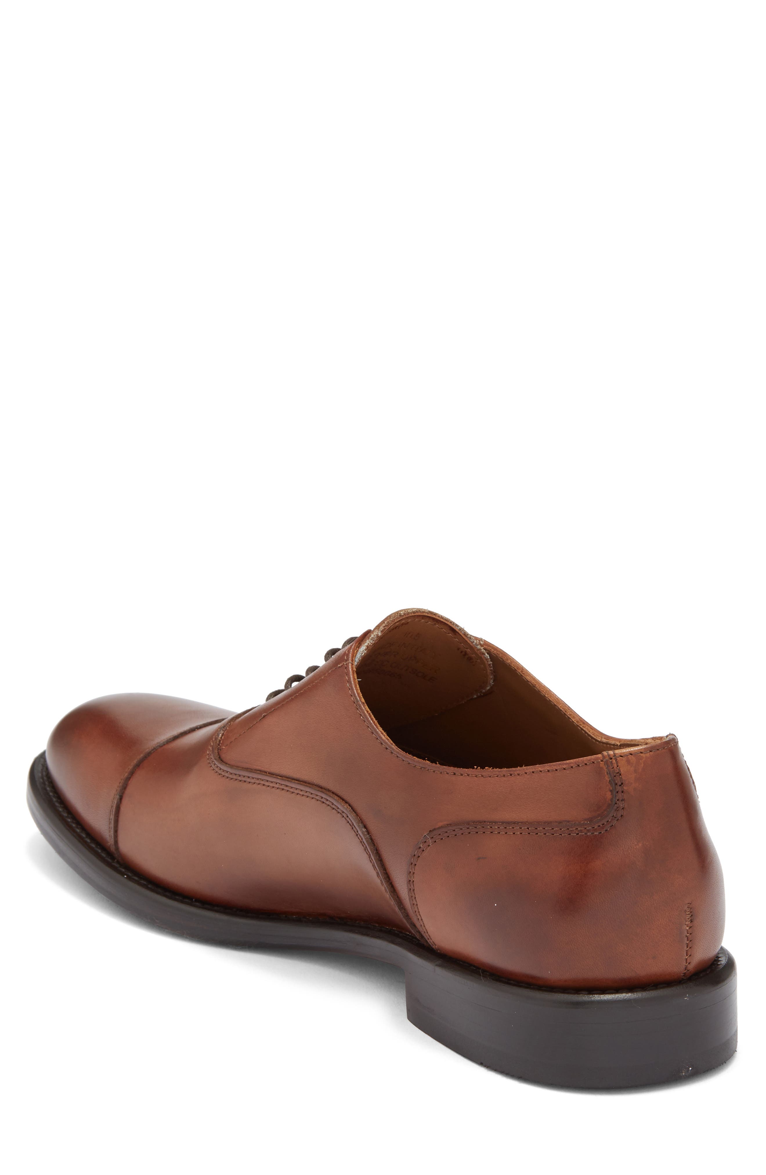 Italian Collection Orvieto Cap Toe Oxford, Alternate, color, CHESTNUT LEATHER
