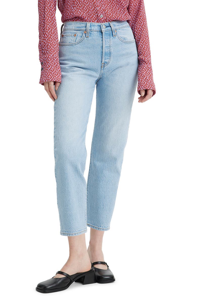 Wedgie High Waist Straight Leg Jeans, Main, color, FULLY BAKED