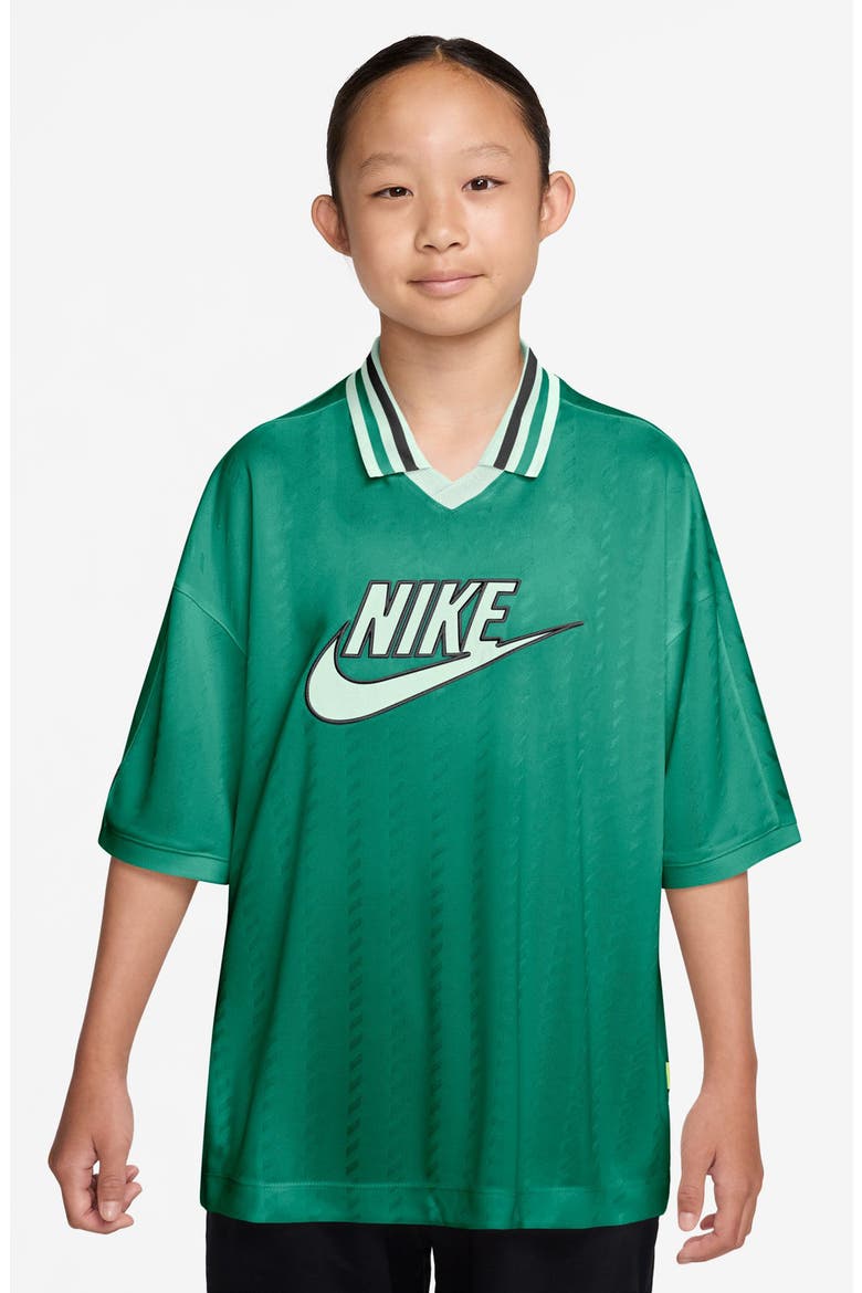 Kids' Short Sleeve Jersey Top, Main, color, 365 MALACHITE/BARELY GREEN