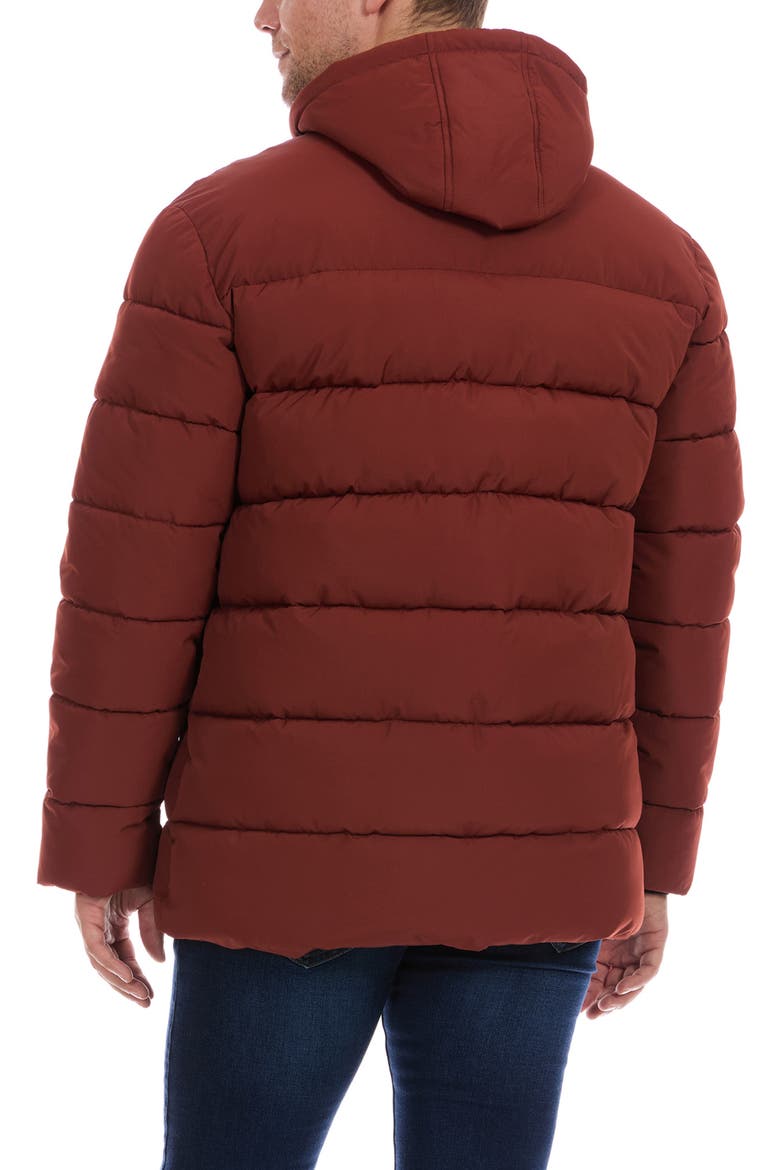 Heavyweight Quilted Jacket, Alternate, color, BRICK