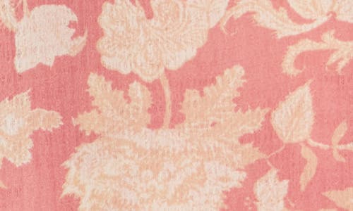 Shop Renee C Floral Puff Sleeve Blouse In Pink