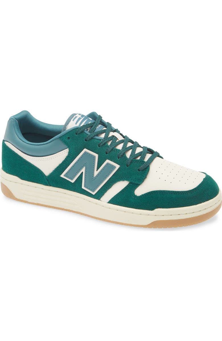New Balance Gender Inclusive 480 Basketball Sneaker, Main, color, Marsh Green/ Linen