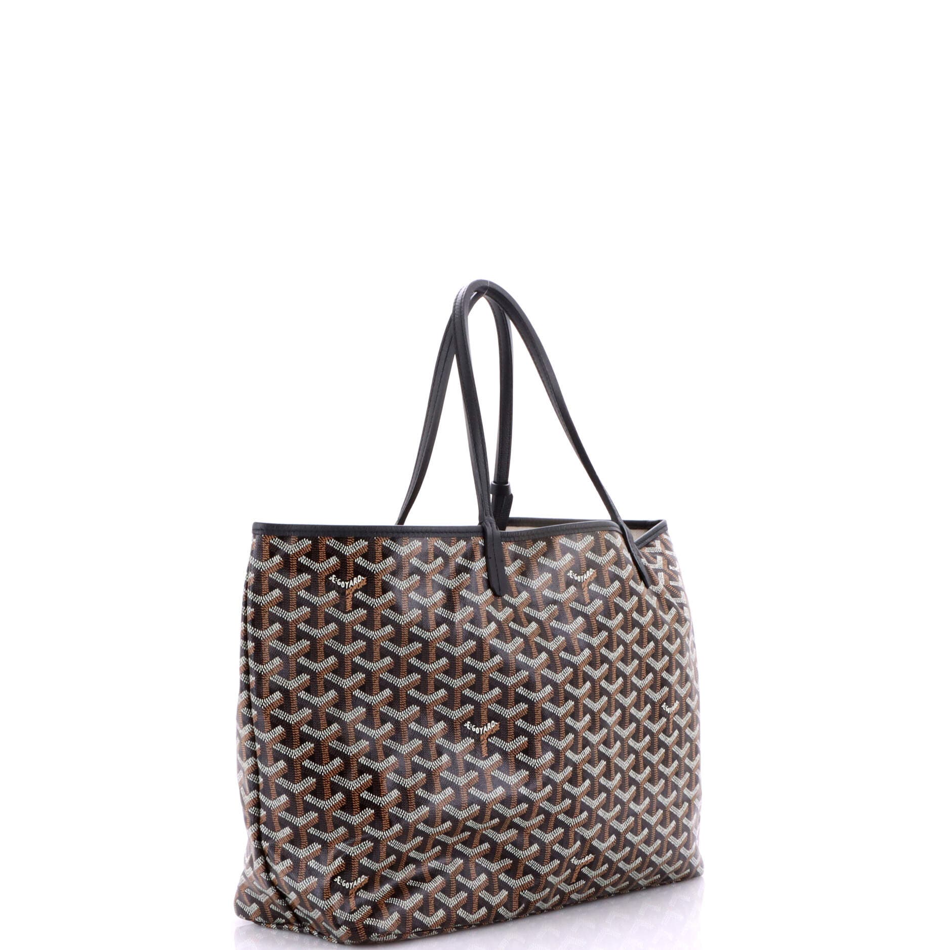 Pre-Owned Goyard Saint Louis Tote Coated Canvas PM, Alternate, color, Black