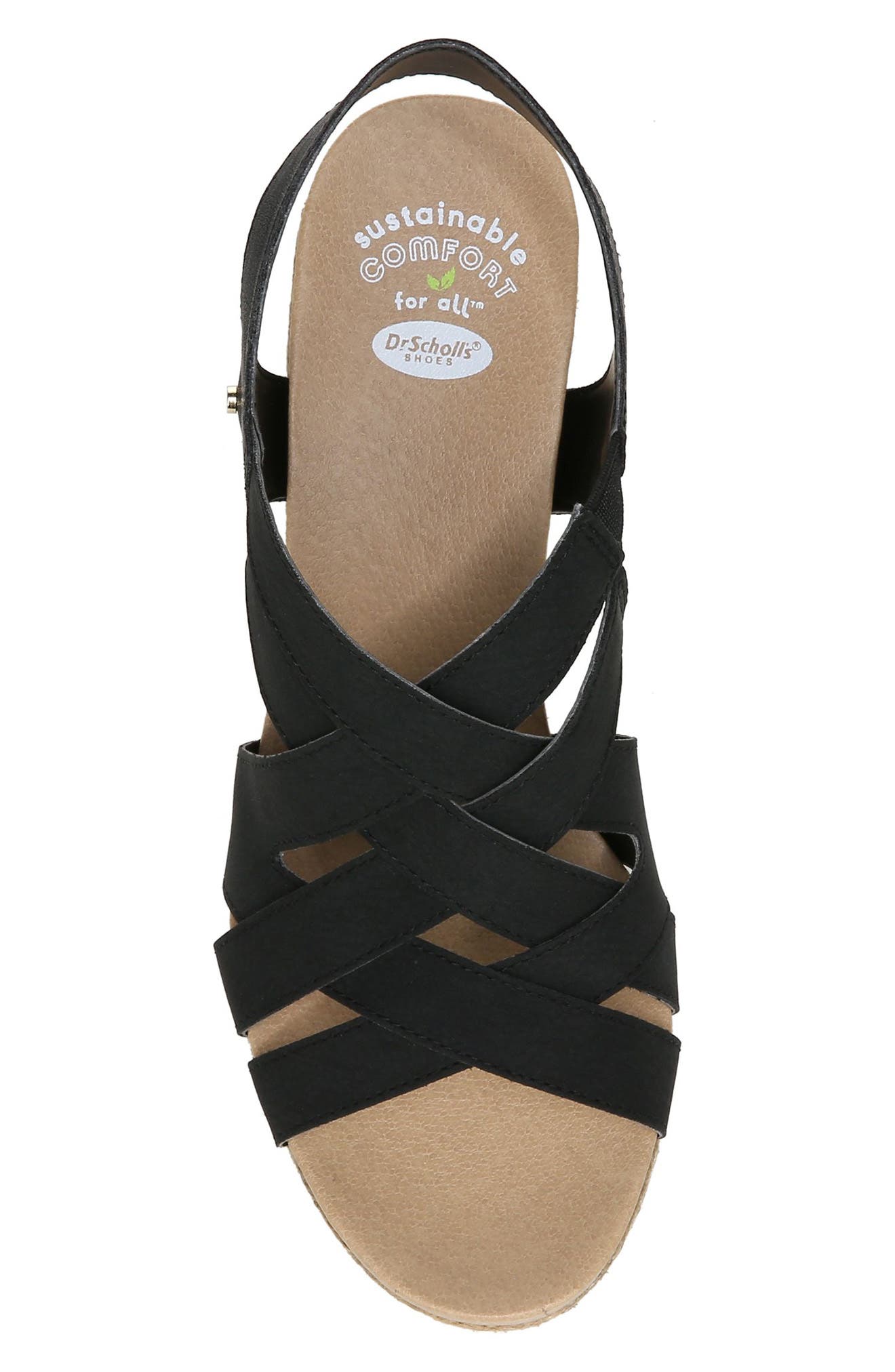 Dr. Scholl's Dr. Scholls Everlasting Leather Espadrille Wedge Sandal, Alternate, color, 