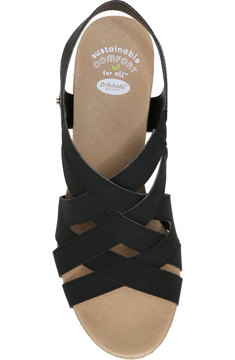 Dr. Scholl's Dr. Scholls Everlasting Leather Espadrille Wedge Sandal, Alternate, color,