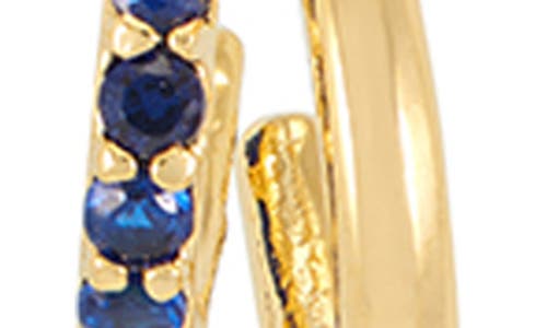 Estella Bartlett Cubic Zirconia Double Hoop Earrings In Gold